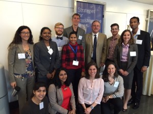 MIT Water Club board with keynote speaker Curt Spalding of the EPA. (Courtesy of MIT Water Club)