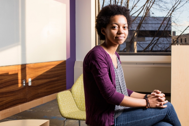 Rider is planning her next steps — either as an atmospheric scientist, environmental lawyer, or environmental policy maker. Either way, she will work for the environment. “It just feels very good to have my work mean something in people’s lives,” Rider says. (Photo: M. Scott Brauer)